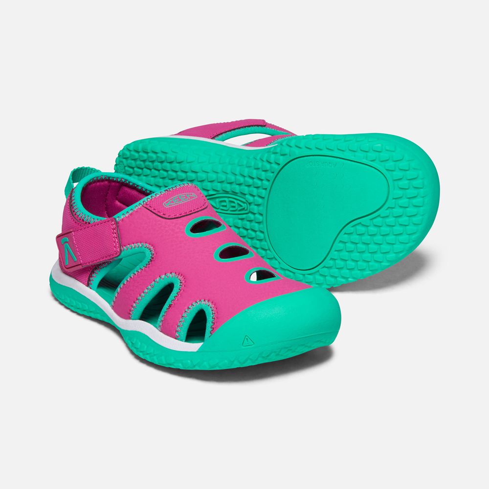 Sandalias Keen Mexico Rosas/Verdes - Niños Stingray - VW1564327